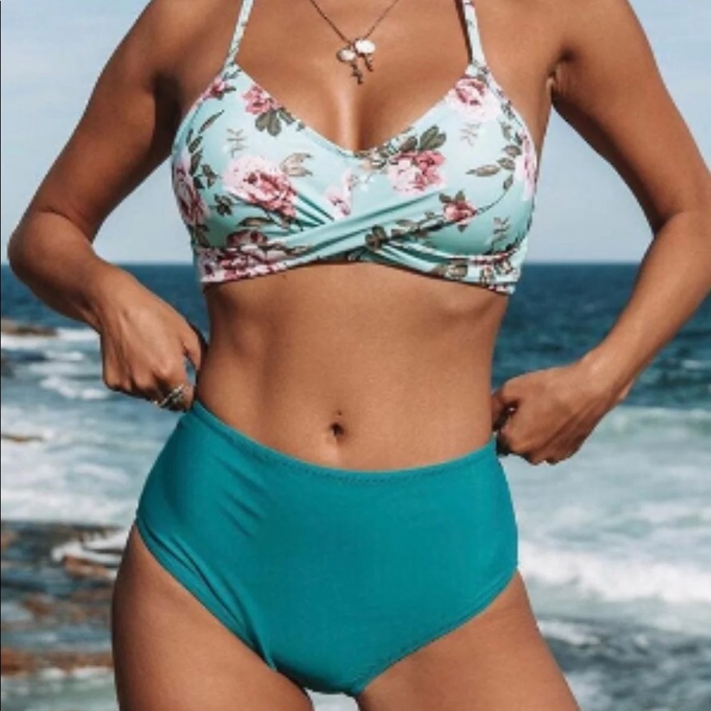 High waist bikini set